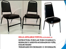 Silla Apilable - Pangea Muebles